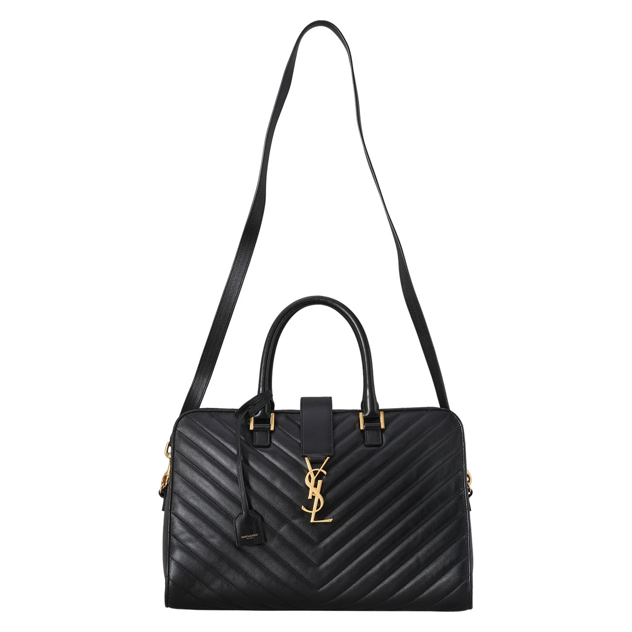 YVES SAINT LAURENT(USED)생로랑 357396 쉐브론 토트백
